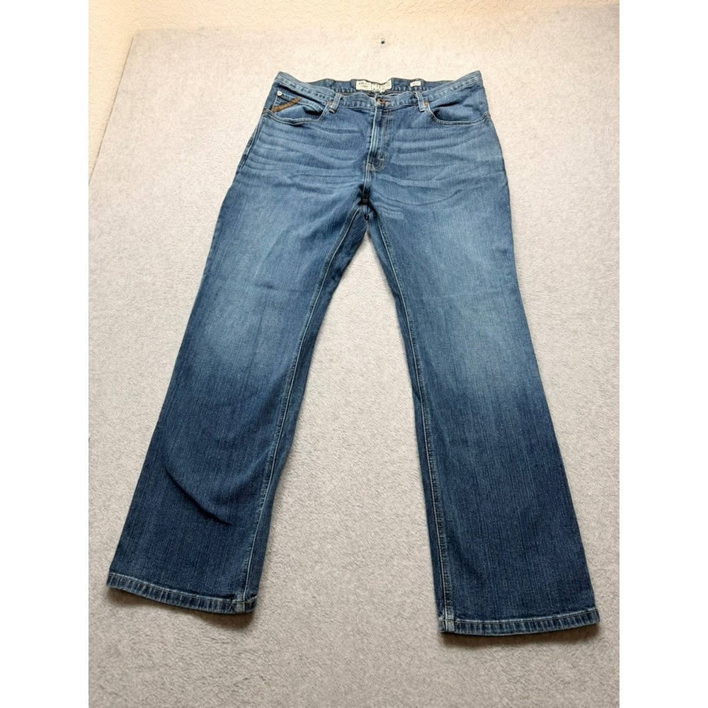 Ariat M4 Low Rise Relaxed Boot Cut Jeans Mens 38X32 Medium Wash Denim